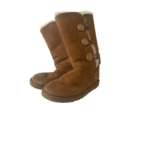 Ugg Baily Button Triplett II Chestnut Color Women's Size 8 Boots - Picture 1 of 9